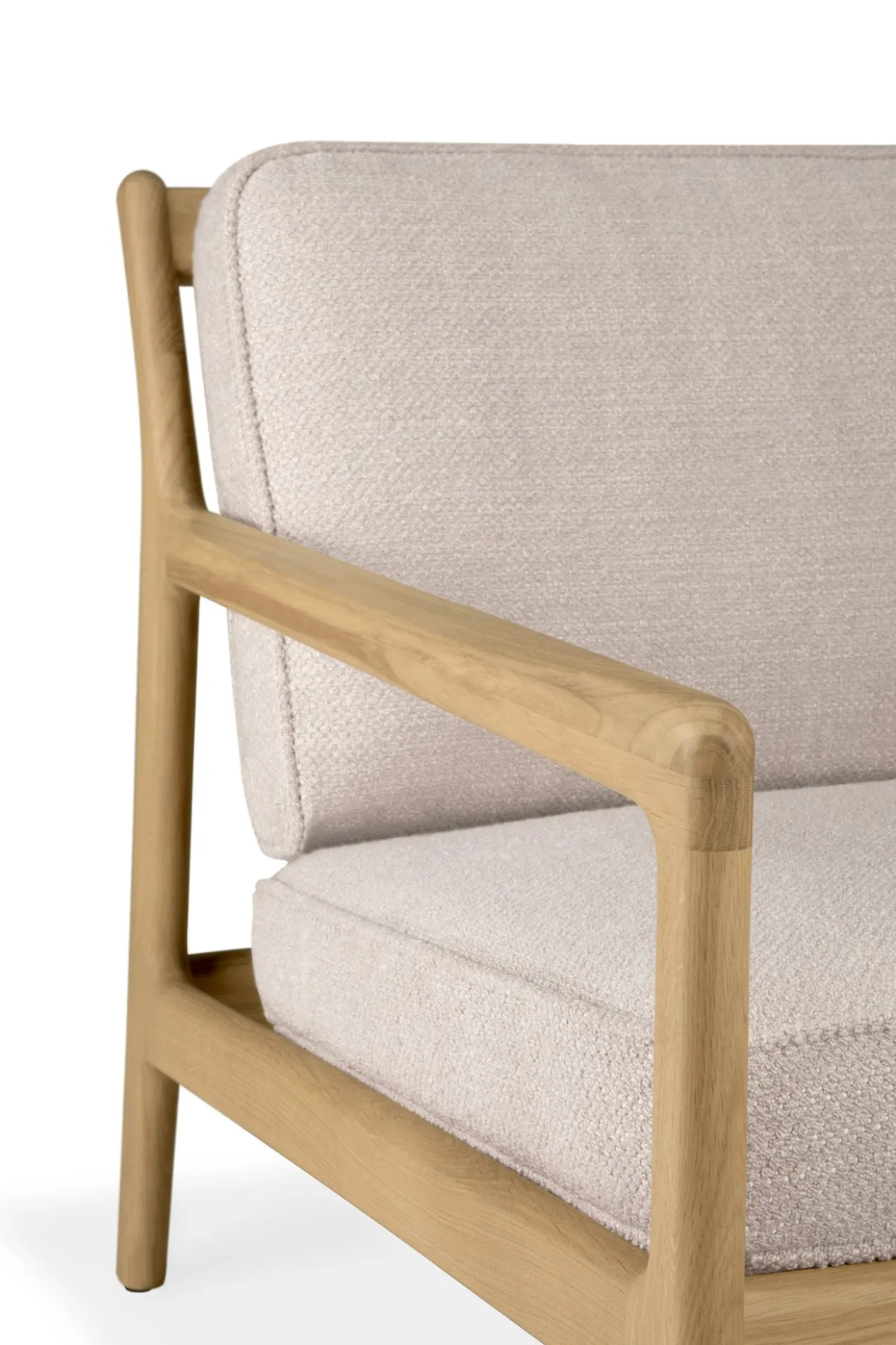 Jack loungestoel eiken - ivory