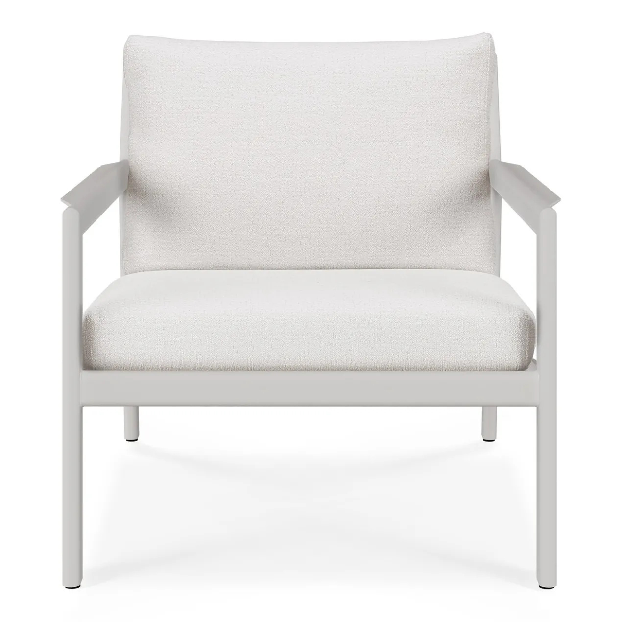 Jack loungestoel - wit aluminium - compleet - off white kussens