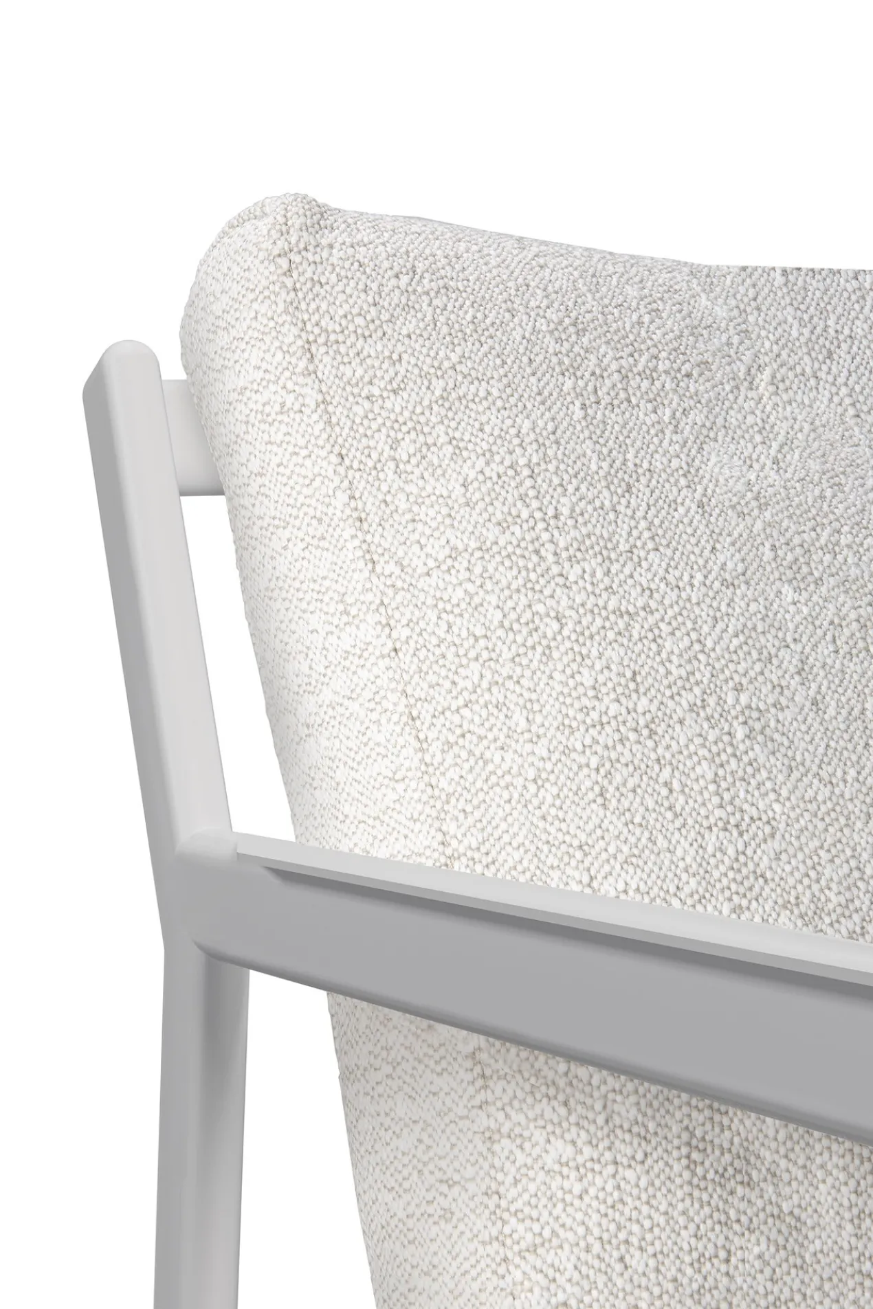 Jack loungestoel - wit aluminium - compleet - off white kussens