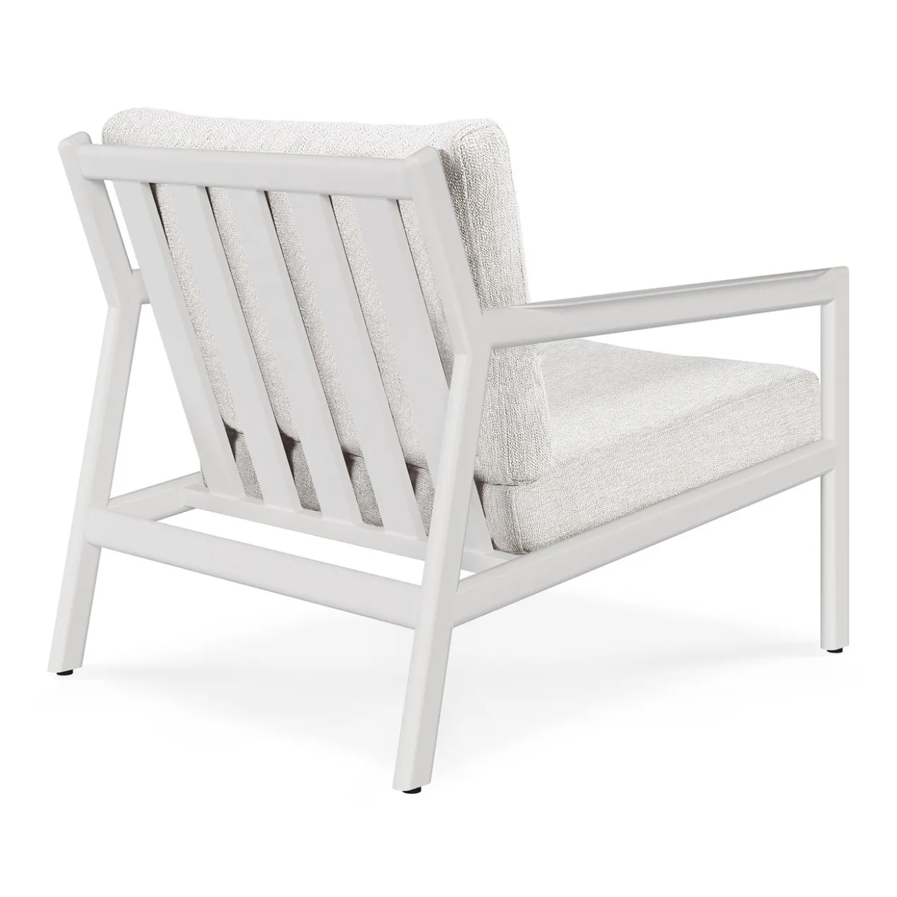 Jack loungestoel - wit aluminium - compleet - off white kussens