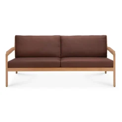 Jack outdoor bank 180 - teak - burgundy