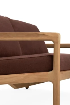 Jack outdoor bank 180 - teak - burgundy