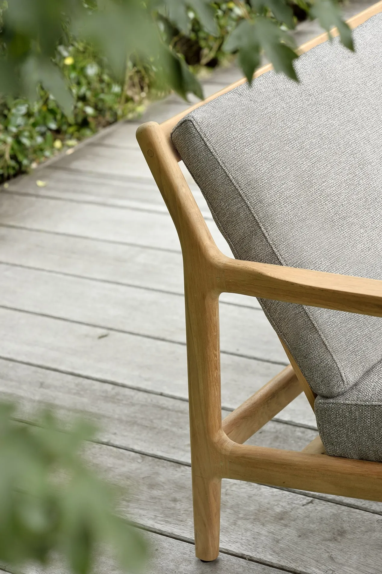 Jack outdoor bank 180 - teak - off white