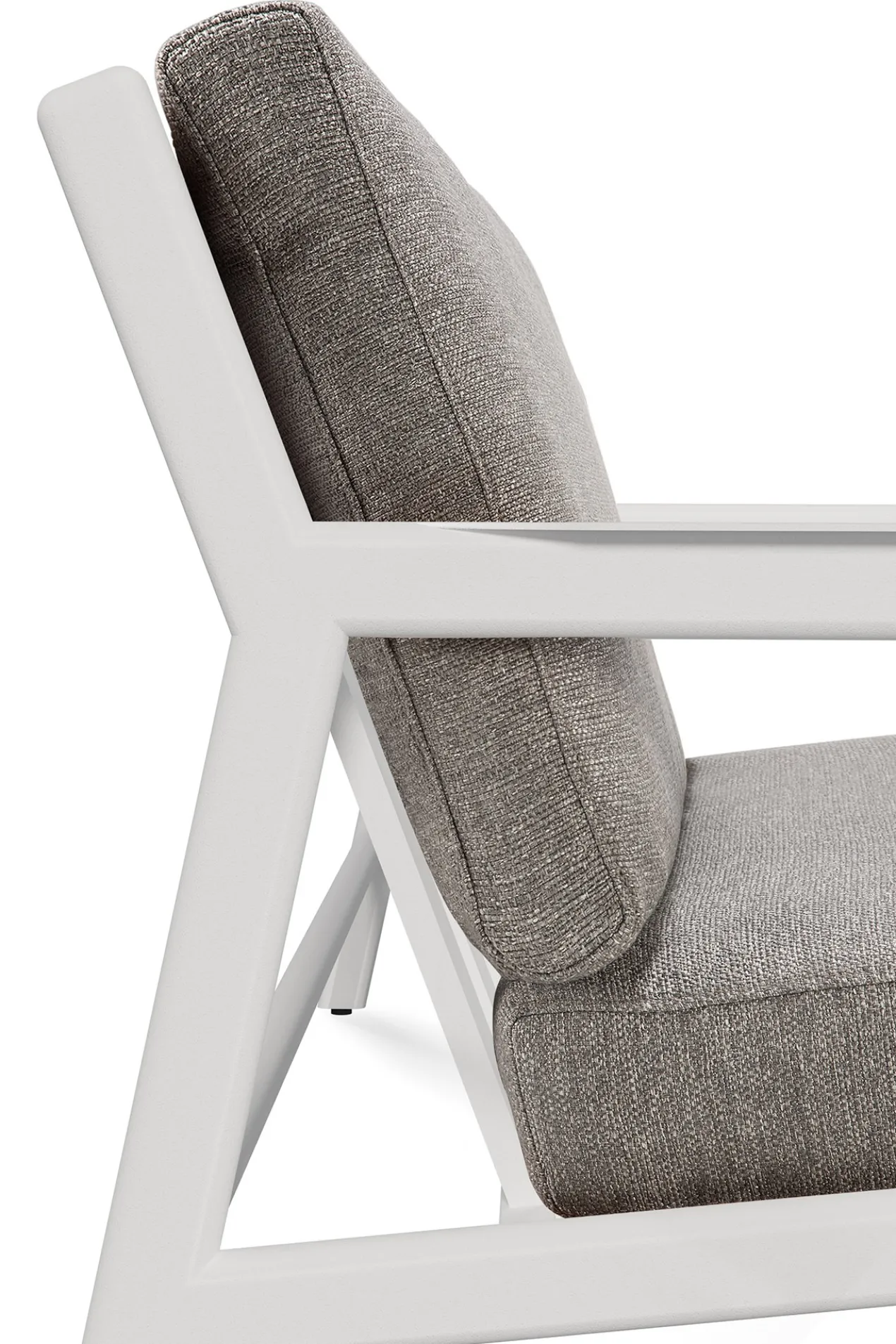 Jack sofa 178cm - wit aluminium - compleet - mocha kussens