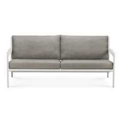 Jack sofa 178cm - wit aluminium - compleet - mocha kussens
