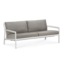 Jack sofa 178cm - wit aluminium - compleet - mocha kussens