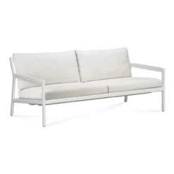 Jack sofa 178cm - wit aluminium - compleet - off white kussens
