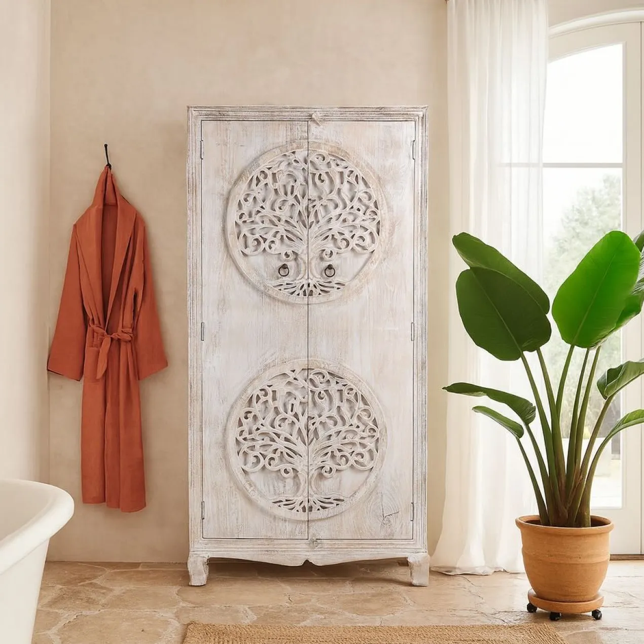 Jai - Mangohouten Kledingkast Tree of Life