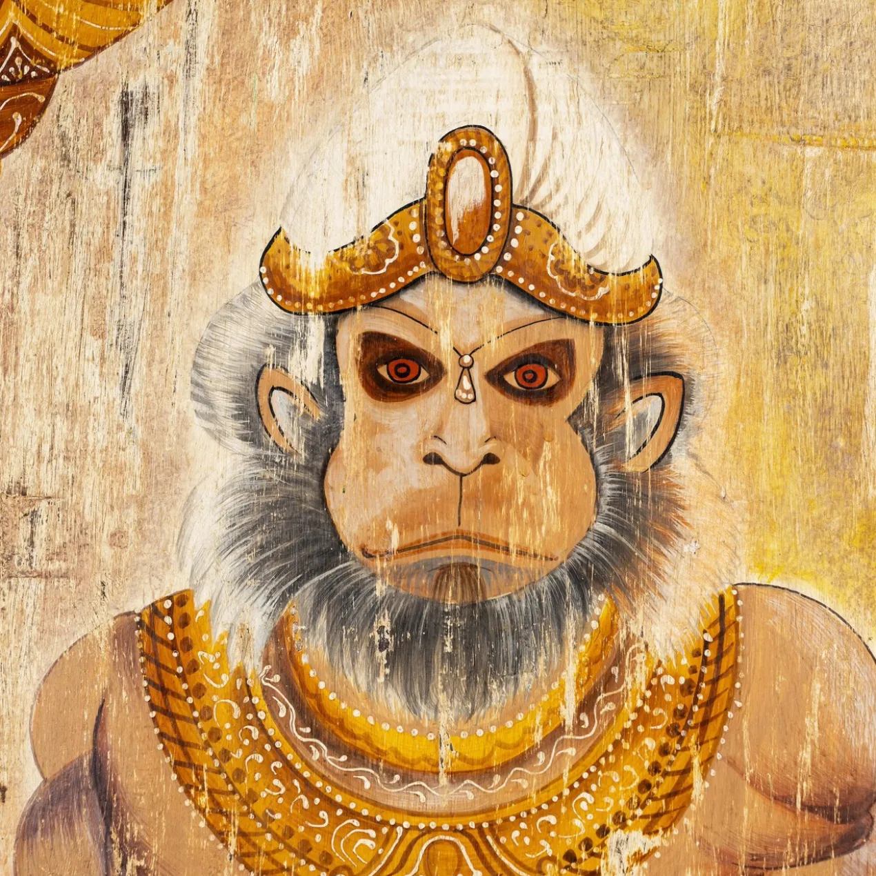 Jali - Teakhouten Wandpaneel Hanuman 195cm