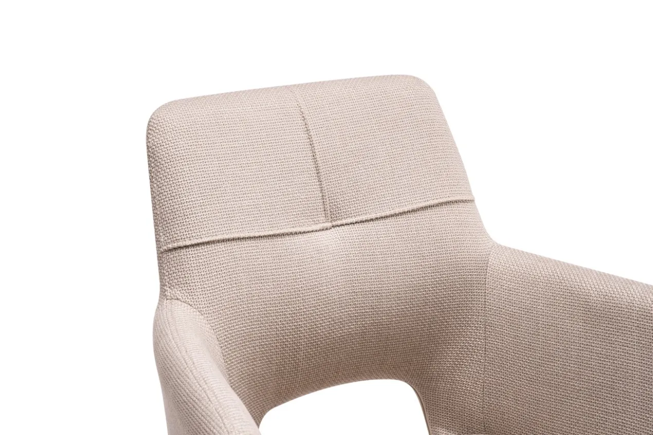 Jasmine draaistoel arm beige