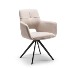 Jasmine draaistoel arm beige