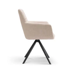 Jasmine draaistoel arm beige
