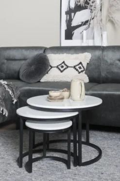 Jasmin Set van 3 - wit/zwart