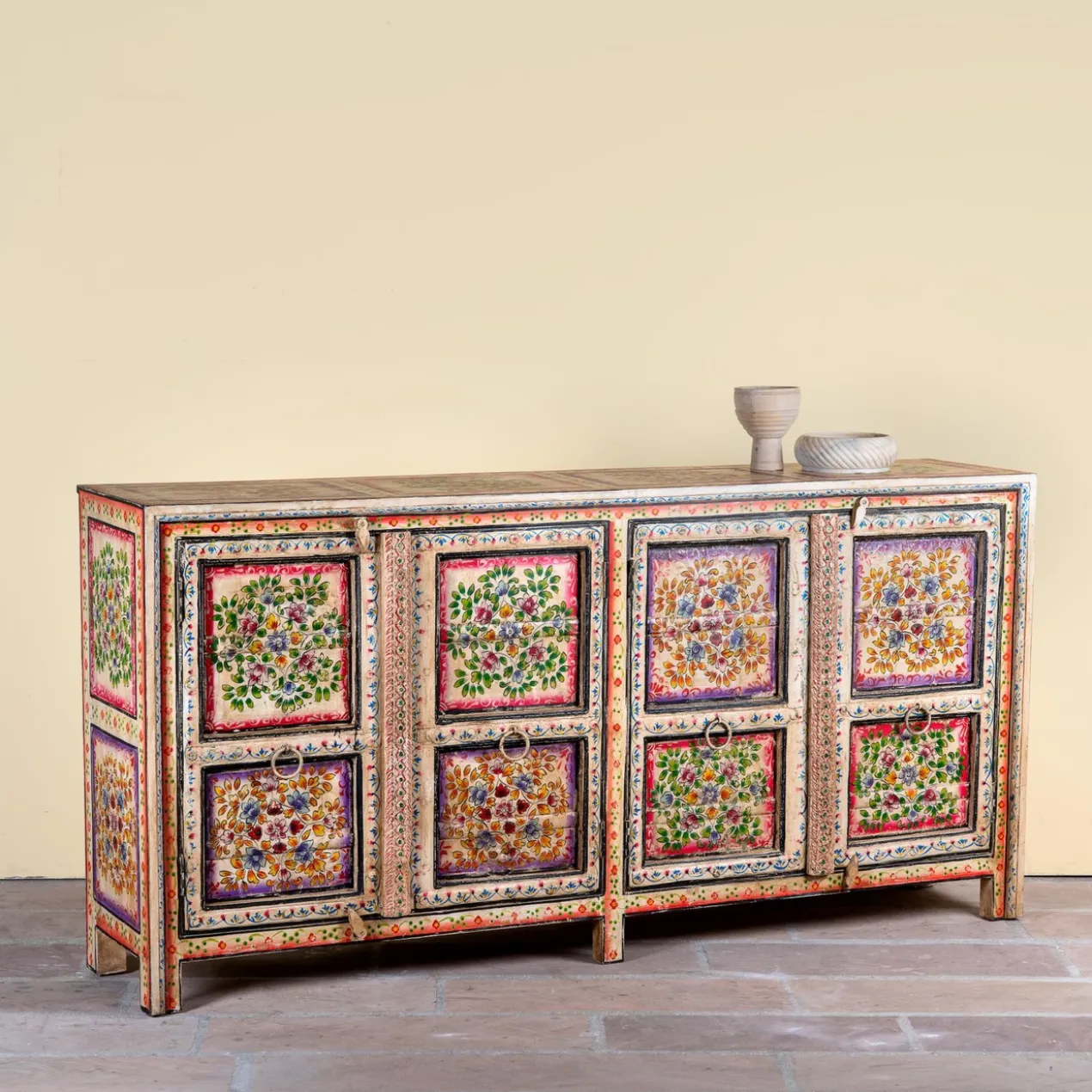 Jayvyn - Handbeschilderd Oud Houten Dressoir