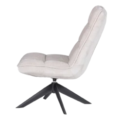 Jouke draaifauteuil chenille structuur naturel [fsc]