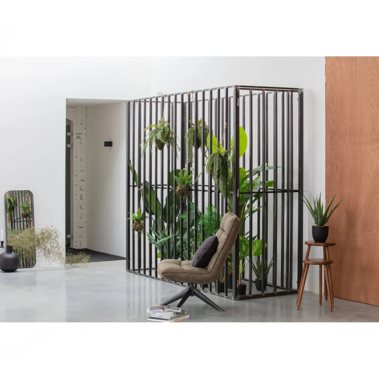 Jouke draaifauteuil leerlook groen
