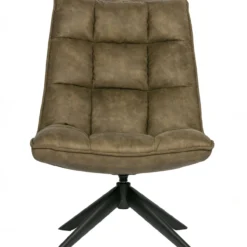 Jouke draaifauteuil leerlook groen