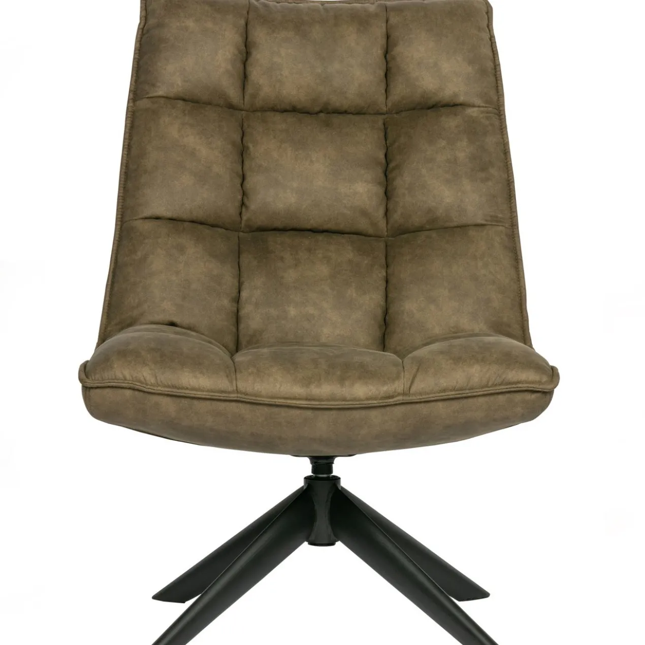 Jouke draaifauteuil leerlook groen