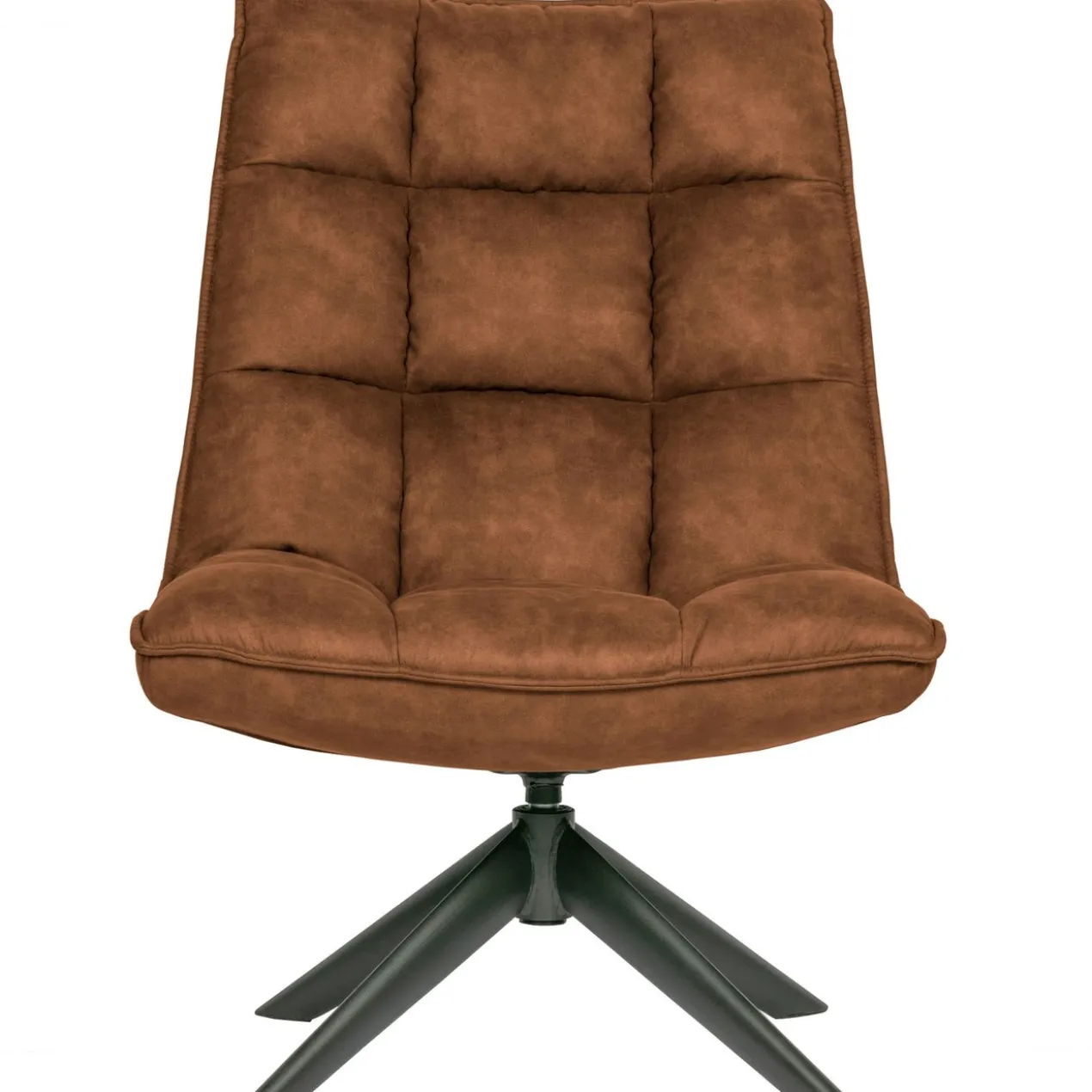 Jouke draaifauteuil leerlook cognac