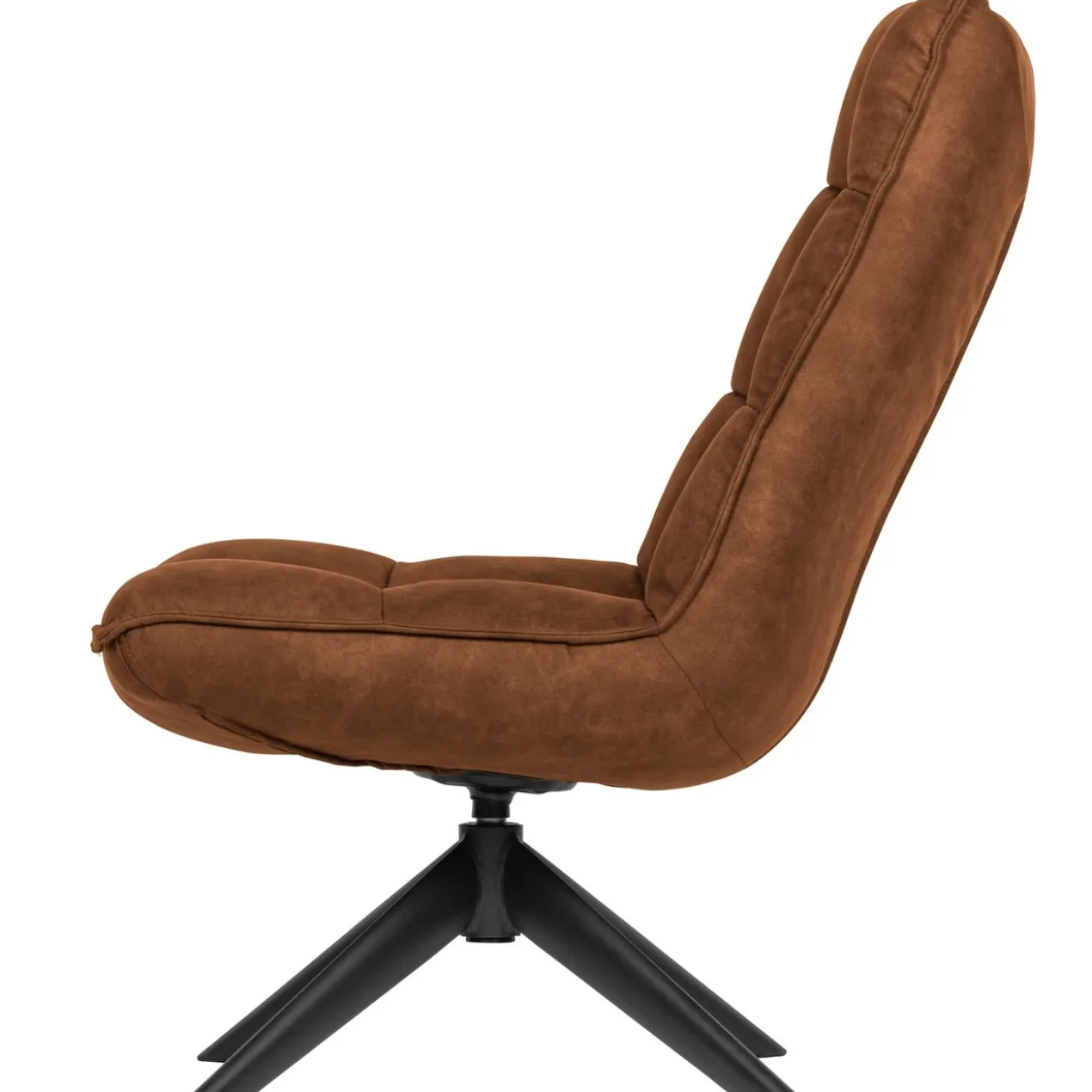 Jouke draaifauteuil leerlook cognac