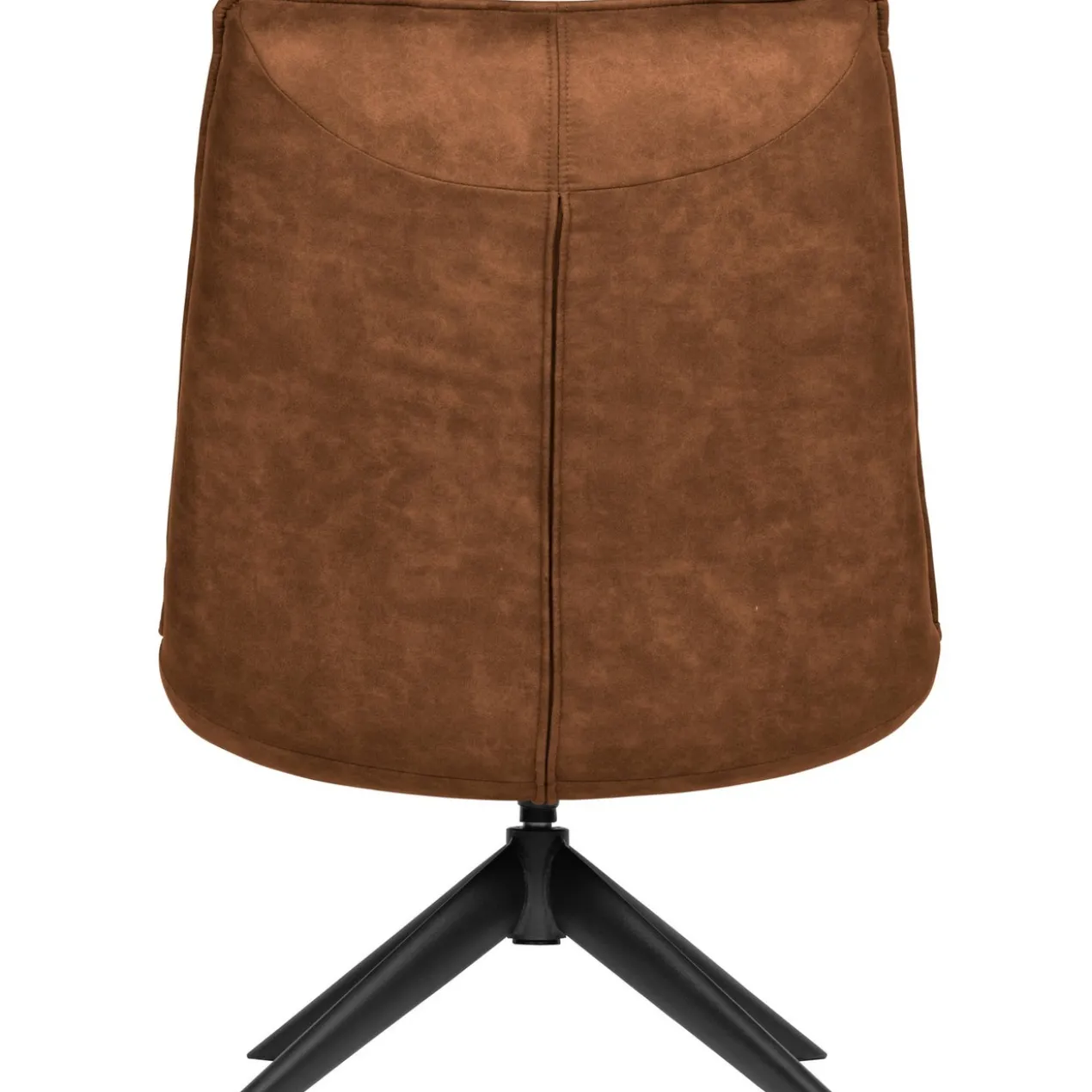 Jouke draaifauteuil leerlook cognac