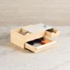 Juwelenbox Stowit wit naturel hout L
