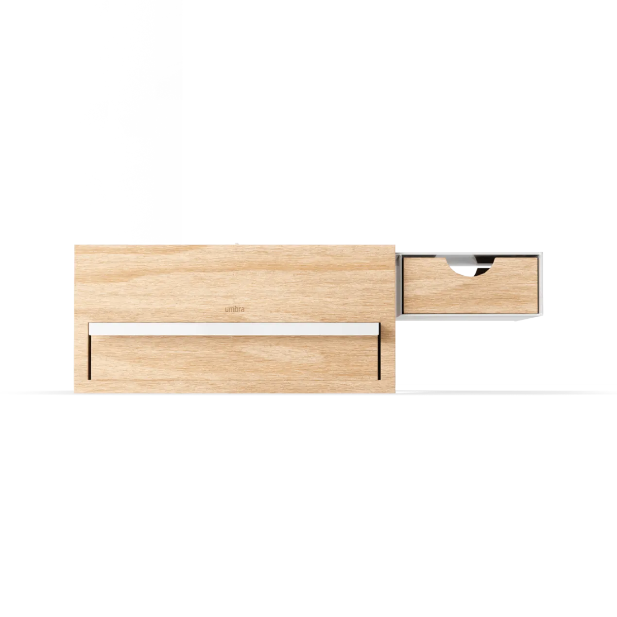 Juwelenbox Stowit wit naturel hout L