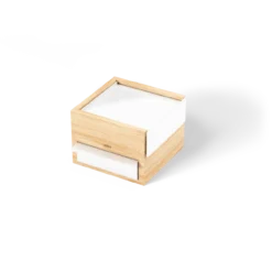 Juwelenbox Stowit wit naturel hout S