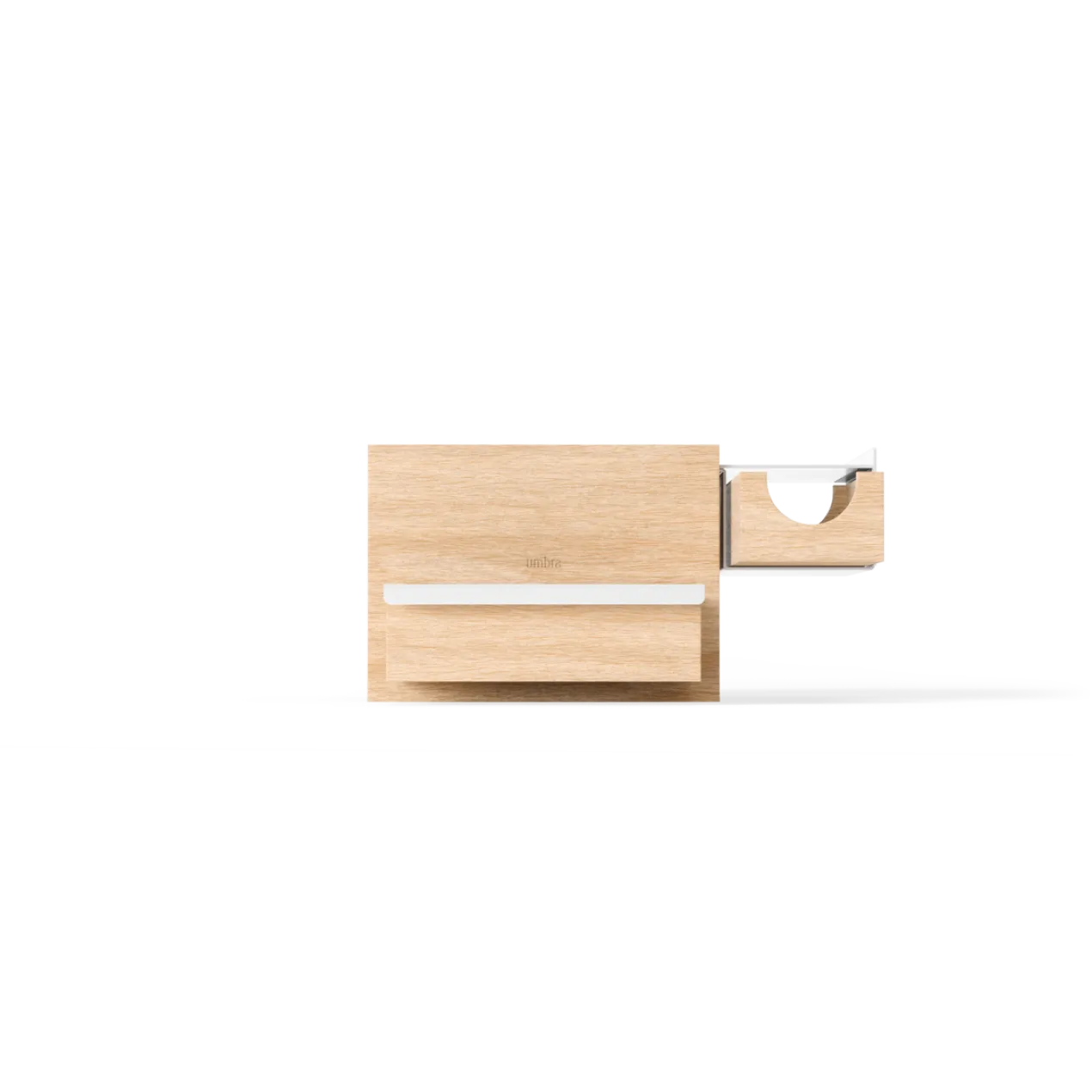 Juwelenbox Stowit wit naturel hout S