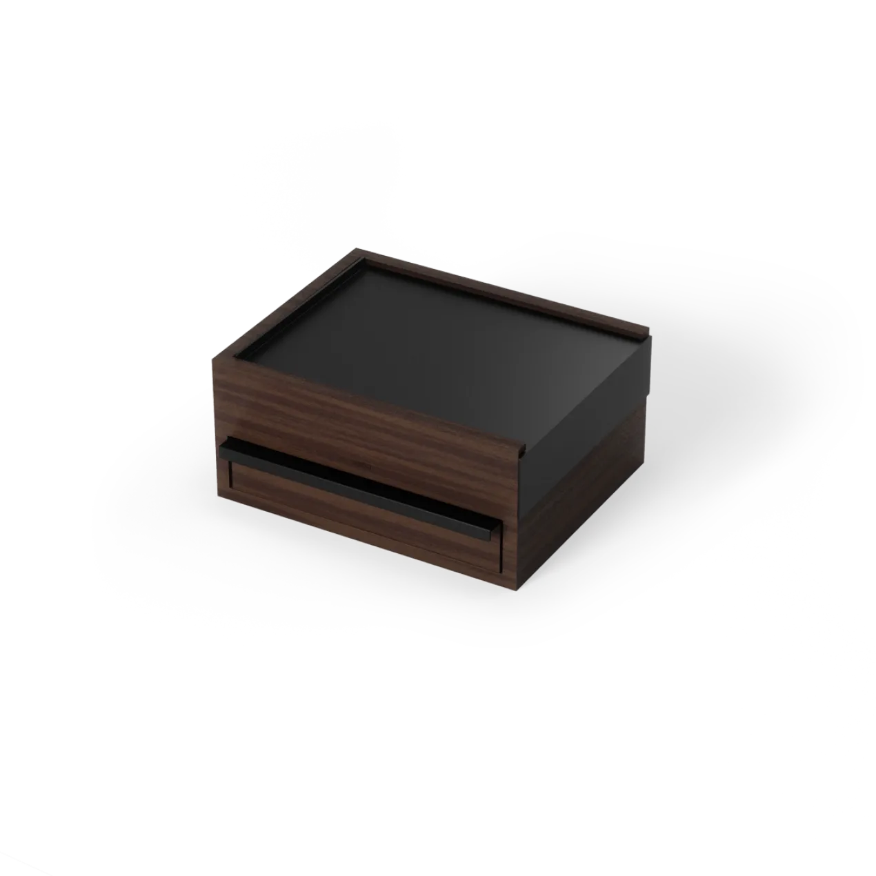 Juwelenbox Stowit zwart walnoot hout L