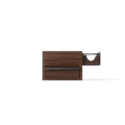 Juwelenbox Stowit zwart walnoot hout S