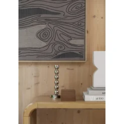 Kaars houder bubbles one shine zilver
