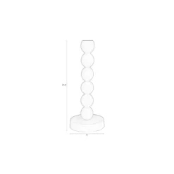 Kaars houder bubbles one shine zilver