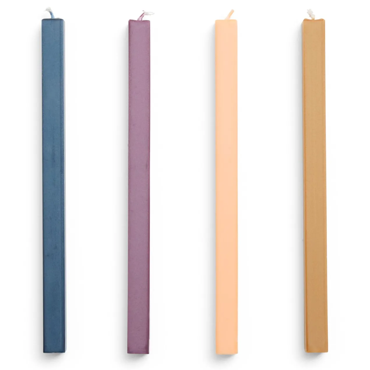 Kaars Square Dark - set van 4