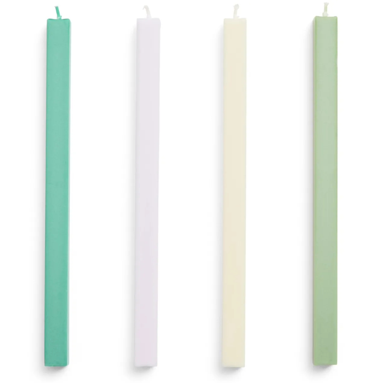 Kaars Square pastel - set van 4