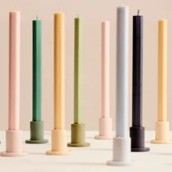 Kaars Square pastel - set van 4