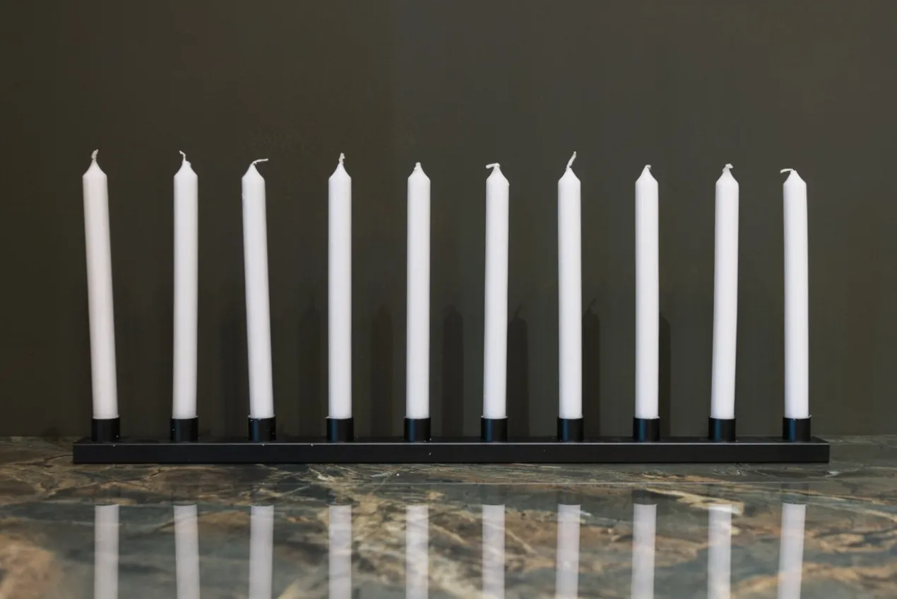 Kandelaar Candro 10 kaarsen wit