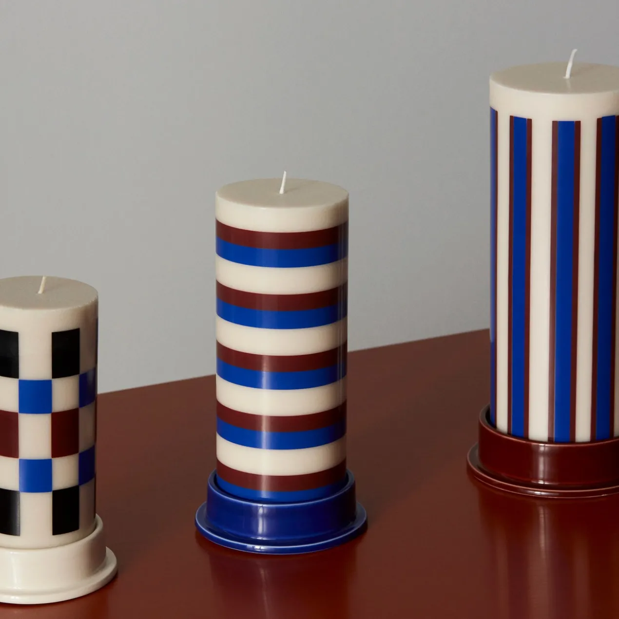 Kandelaar Column medium blauw