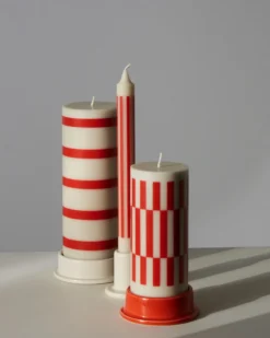 Kandelaar Column S warm rood