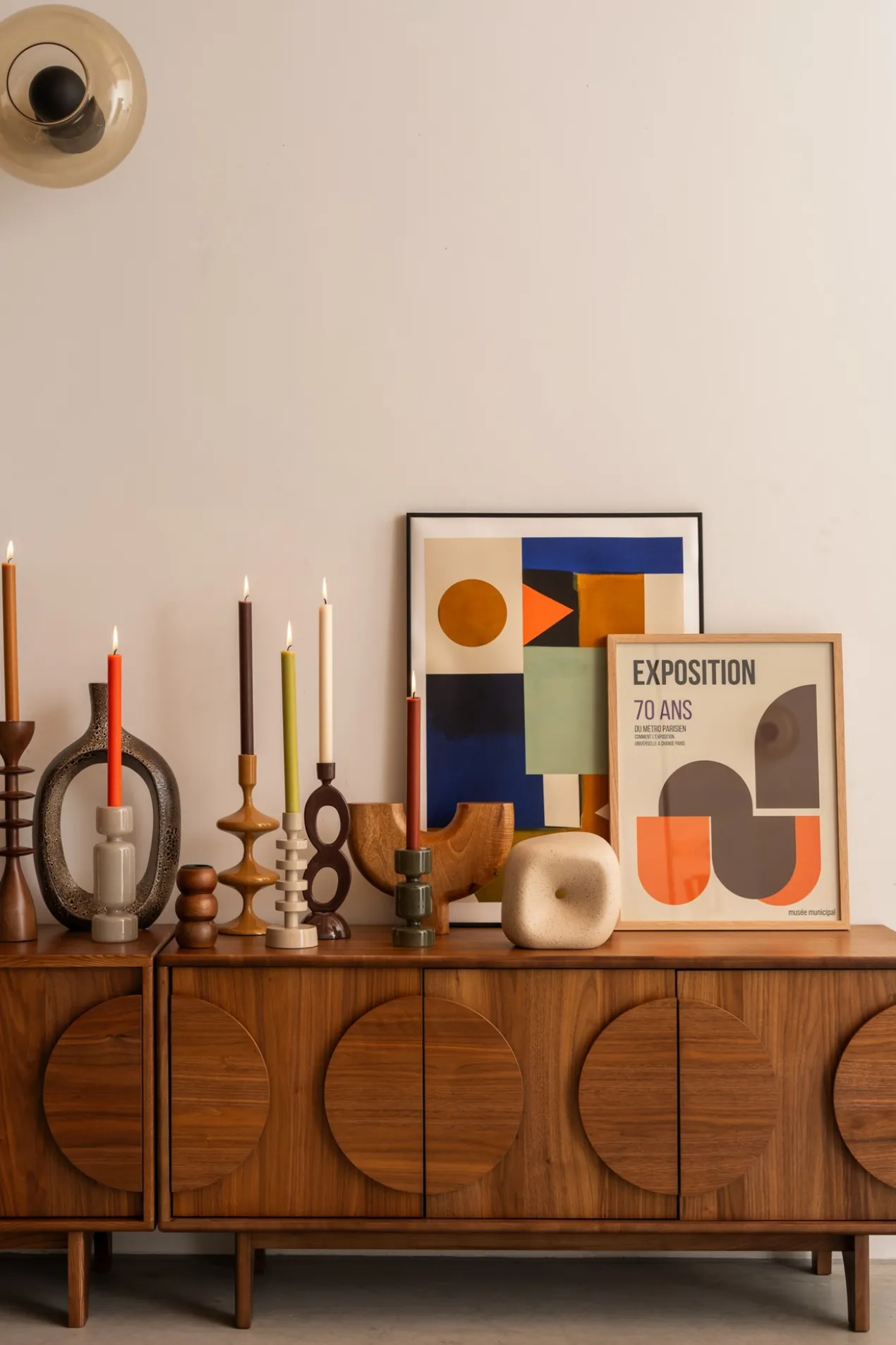 Kandelaar Eighty bruin L