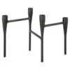 Kandelaar Indy metaal - set van 4 Indy metalen kandelaar zwart - 4 stuks