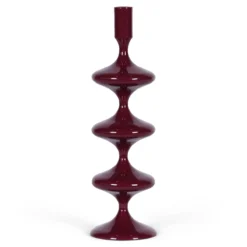 Kandelaar Kim L dark burgundy