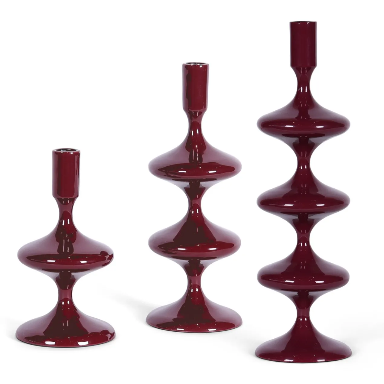 Kandelaar Kim M dark burgundy
