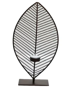 Kandelaar Minas M bronze L18 x B7 x H34 cm