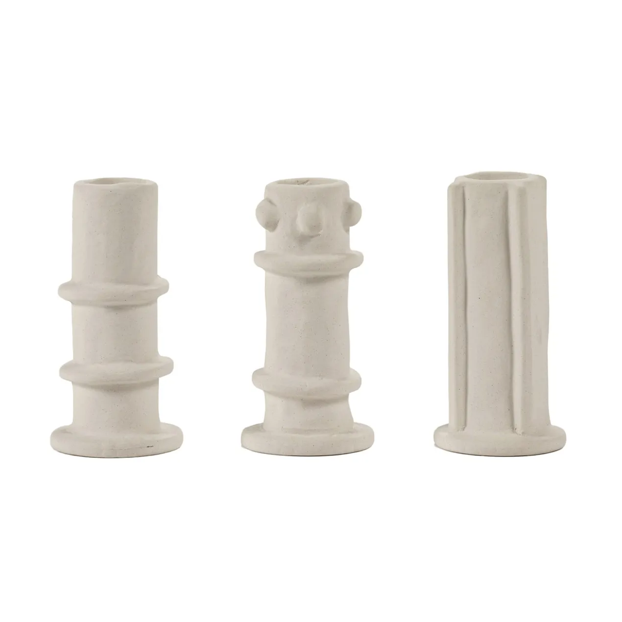 Kandelaar Molly 03 beige - set van 3