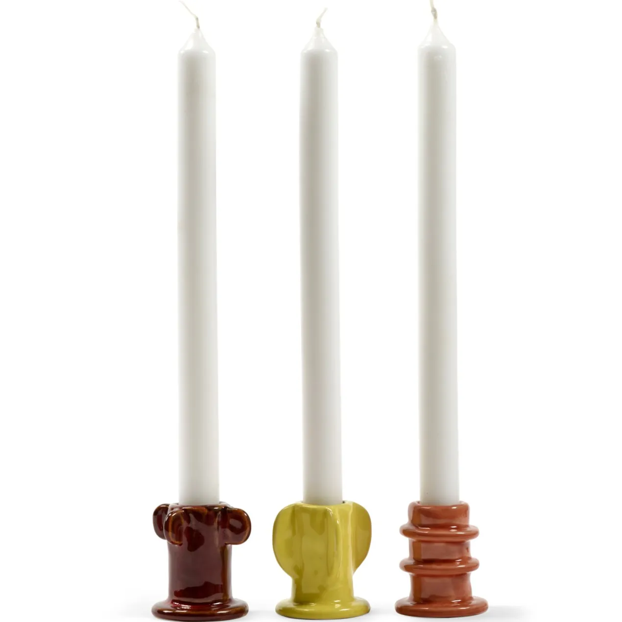 Kandelaar Molly 02 glazed - set van 3