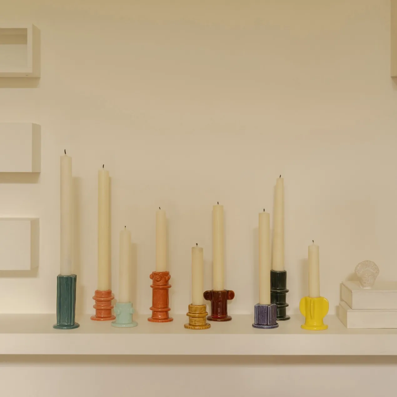 Kandelaar Molly 02 glazed - set van 3