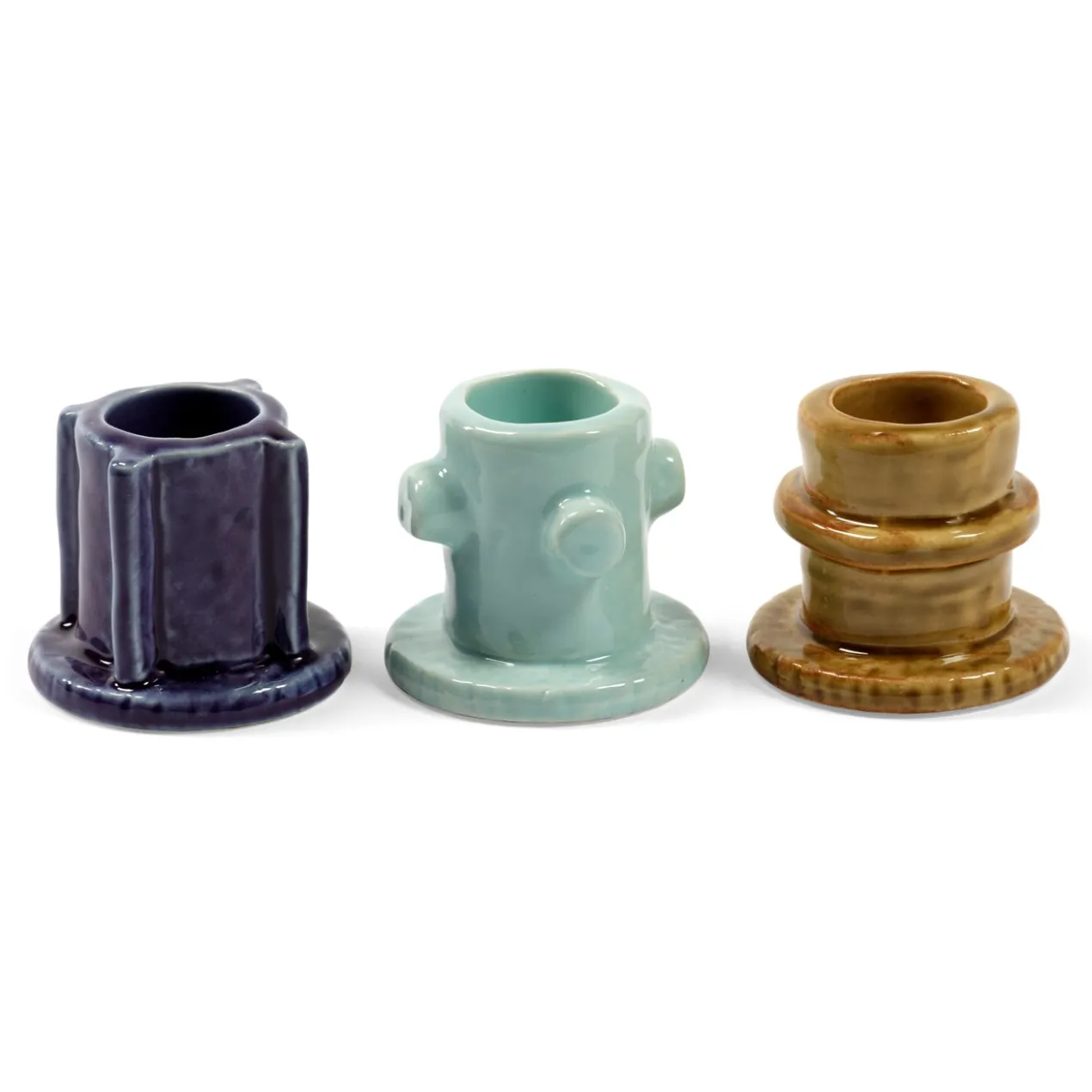 Kandelaar Molly 01 glazed - set van 3
