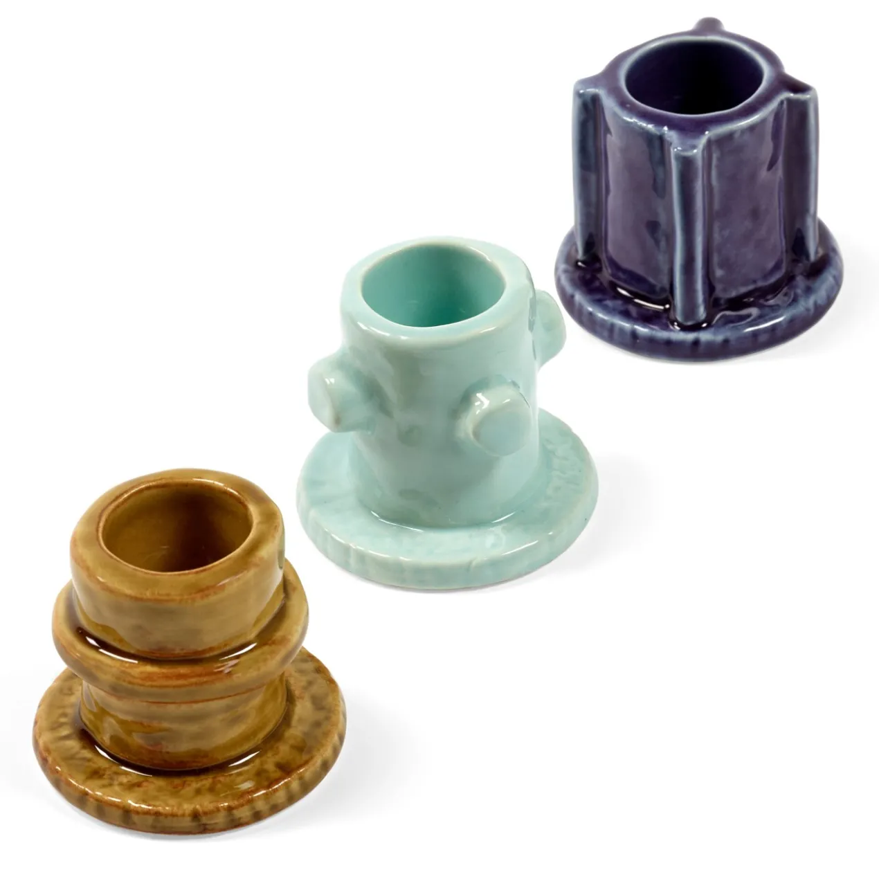Kandelaar Molly 01 glazed - set van 3