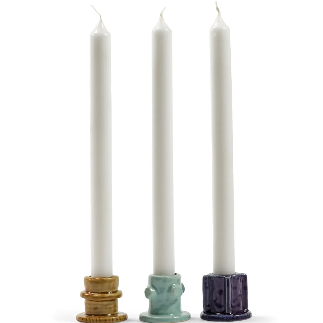 Kandelaar Molly 01 glazed - set van 3